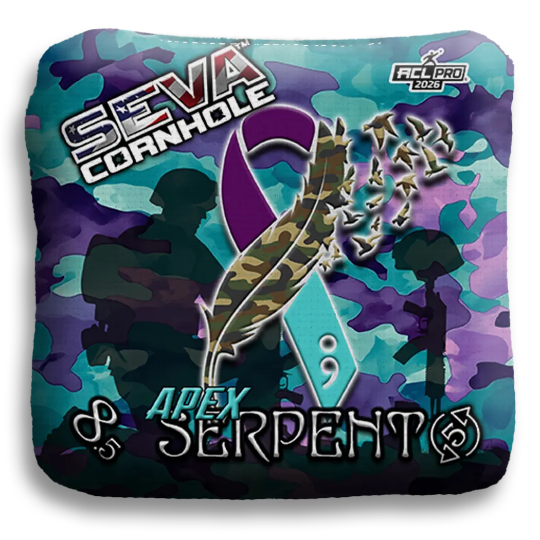 Veteran Suicide Awareness Special Edition - Set of 4 Cornhole bags