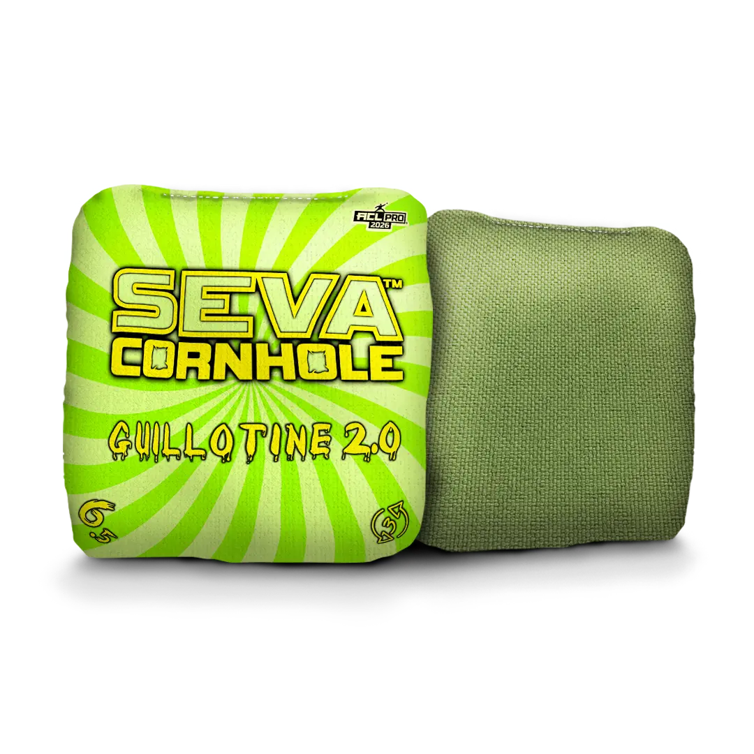 Swirl Blacklight GLO Cornhole Bags Guillotine 2.0 ACL Pro Stamped