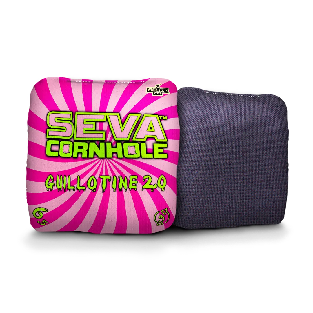 Swirl Blacklight GLO Cornhole Bags Guillotine 2.0 ACL Pro Stamped