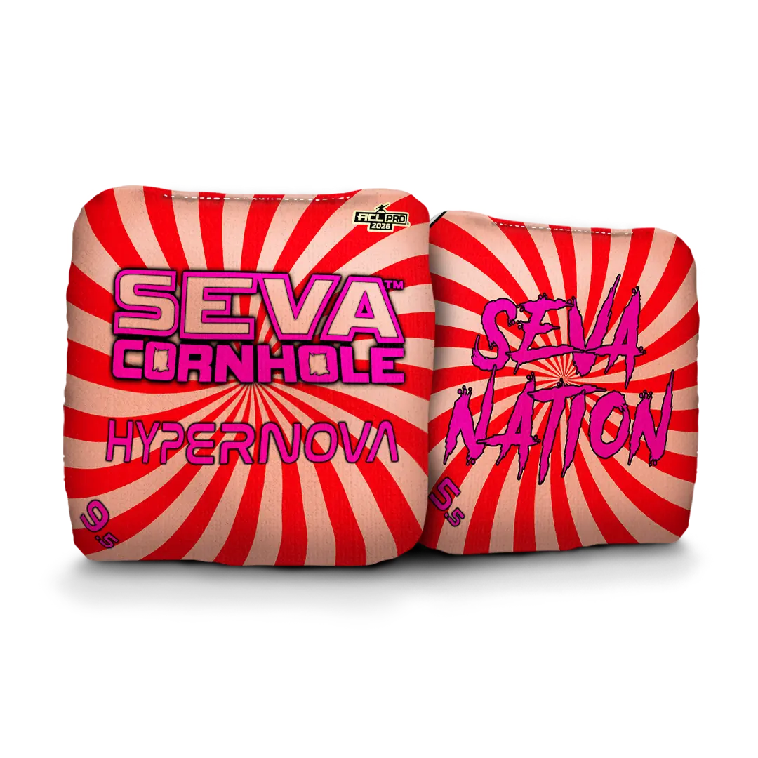 Swirl Blacklight GLO Cornhole Bags Hypernova ACL Pro Stamped