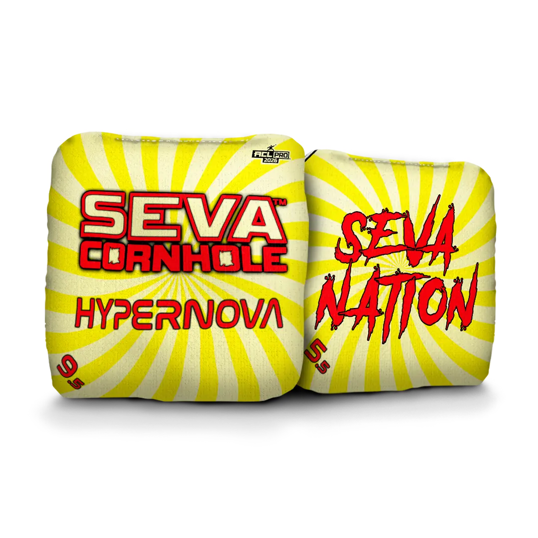 Swirl Blacklight GLO Cornhole Bags Hypernova ACL Pro Stamped