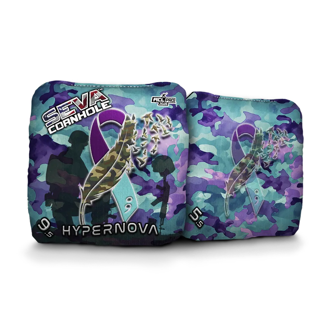 Veteran Suicide Awareness Special Edition - Set of 4 Cornhole bags