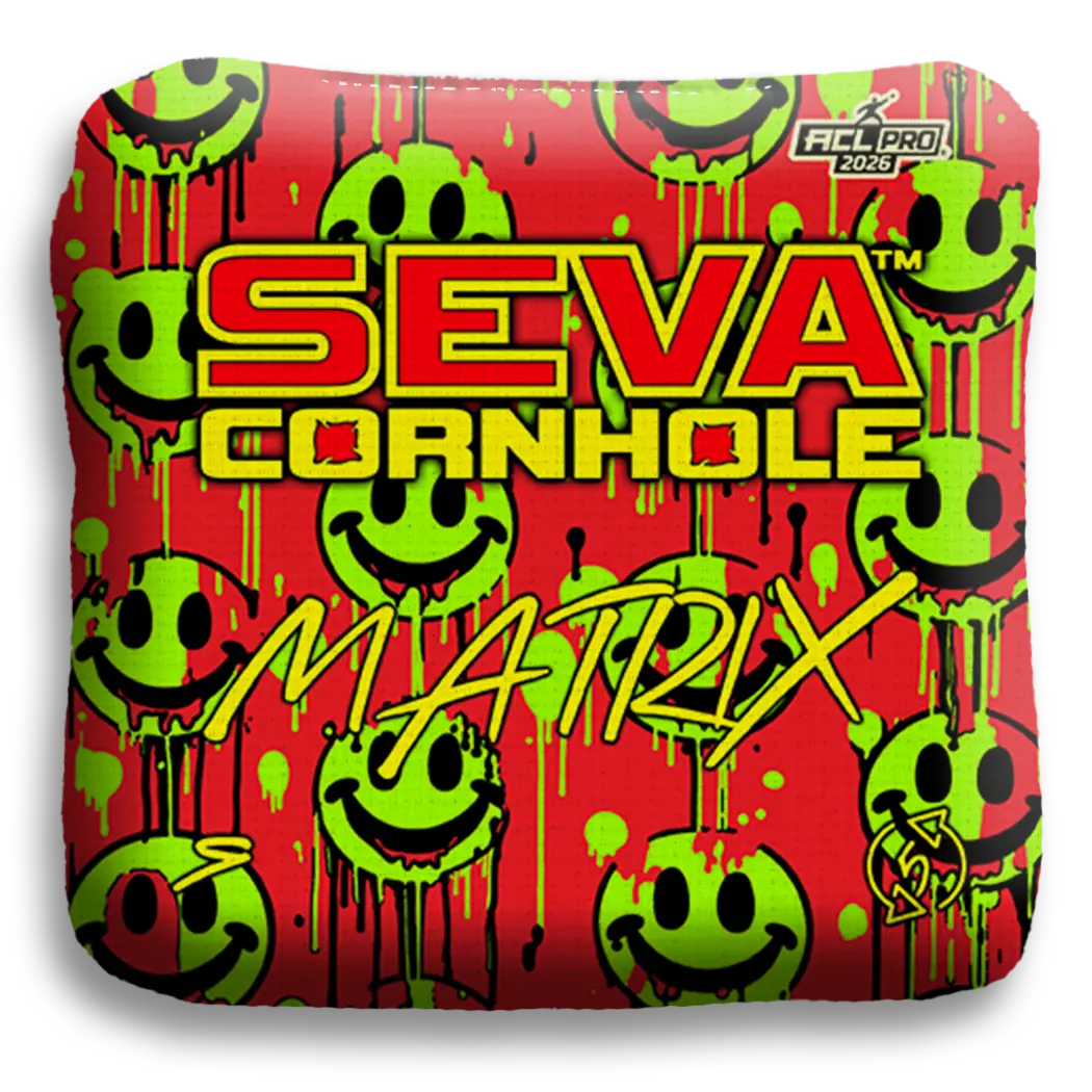 Smiley Blacklight GLO Cornhole Bags Matrix ACL Pro Stamped