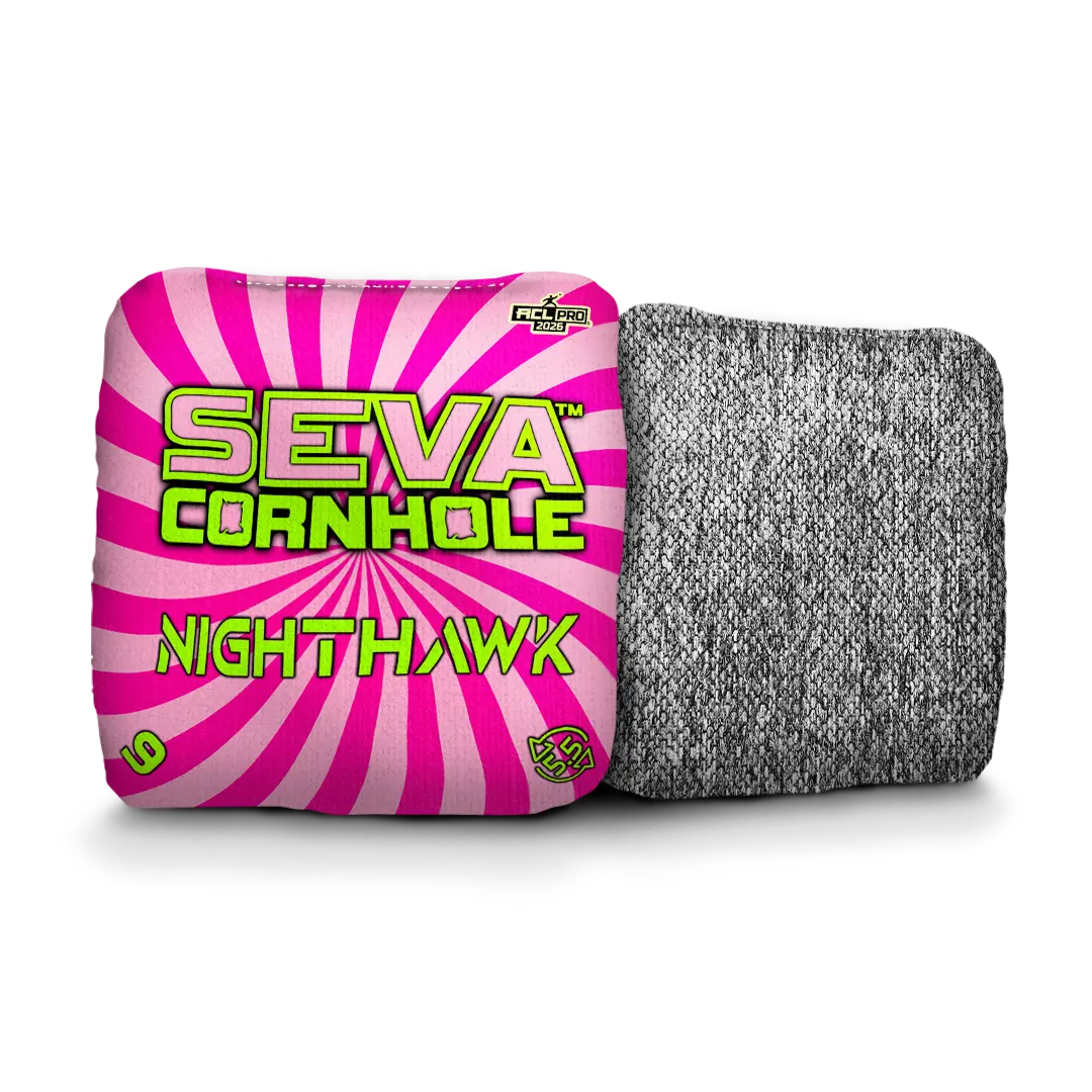 Swirl Blacklight GLO Cornhole Bags NightHawk ACL Pro Stamped