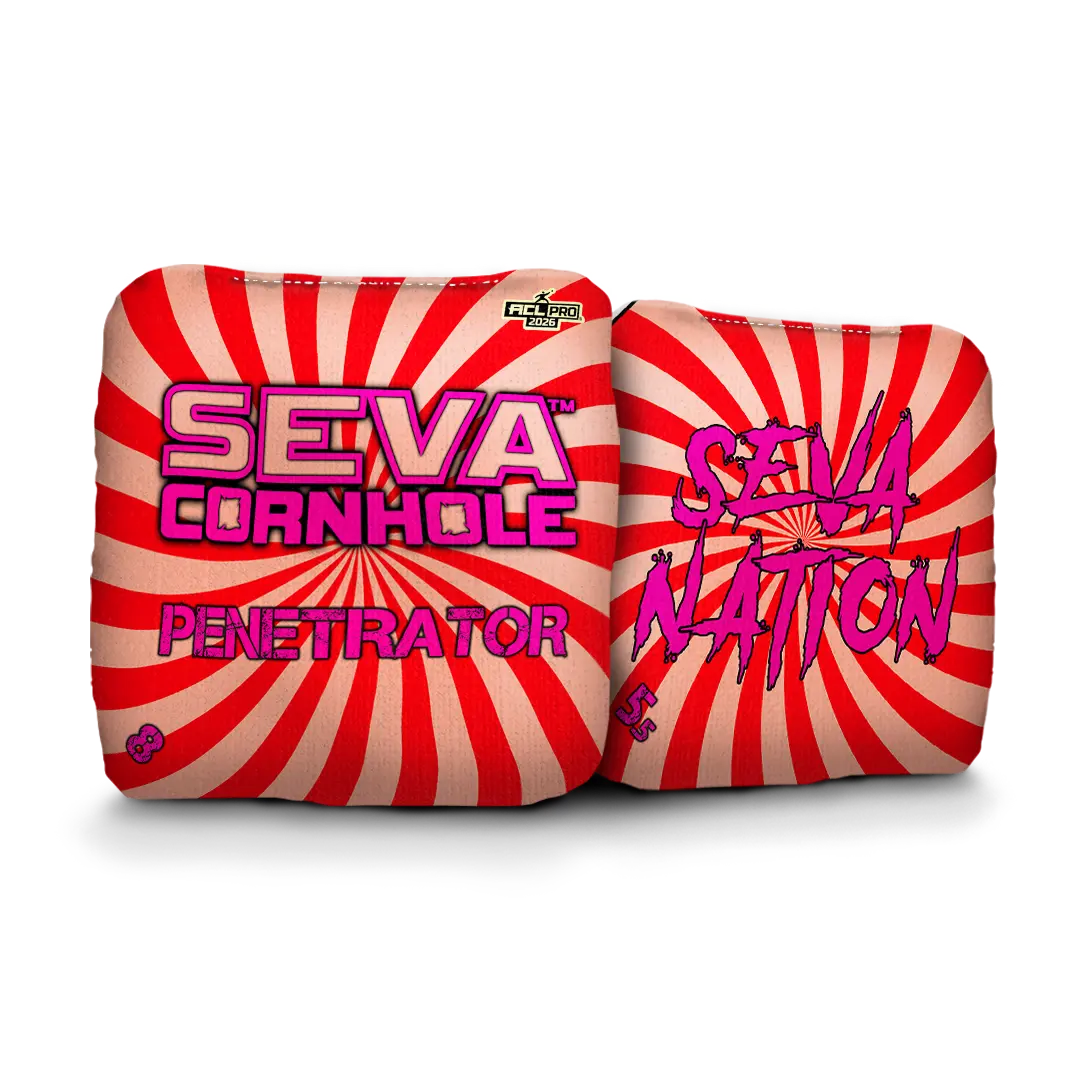 Swirl Blacklight GLO Cornhole Bags Penetrator ACL Pro Stamped
