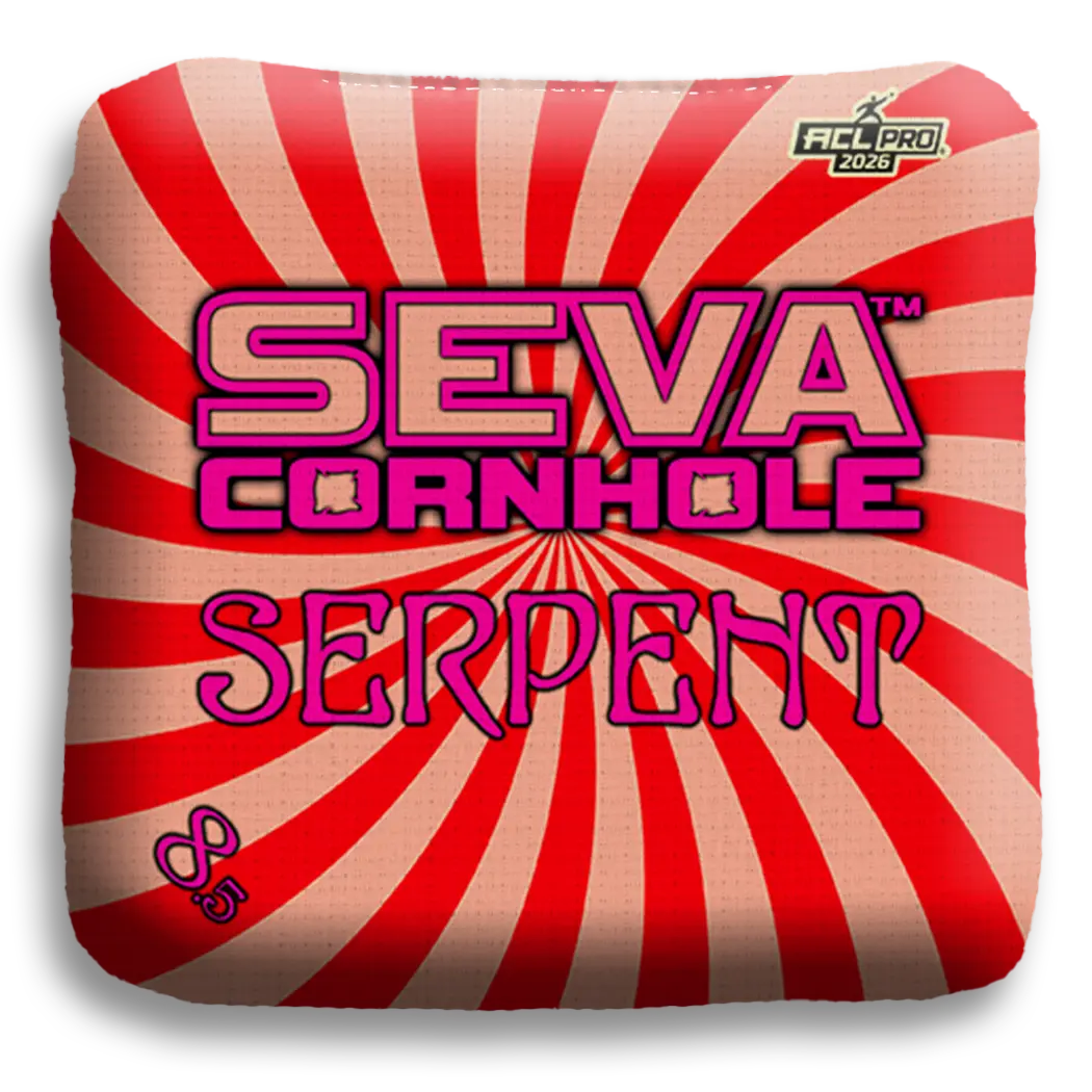 Swirl Blacklight GLO Cornhole Bags Serpent ACL Pro Stamped