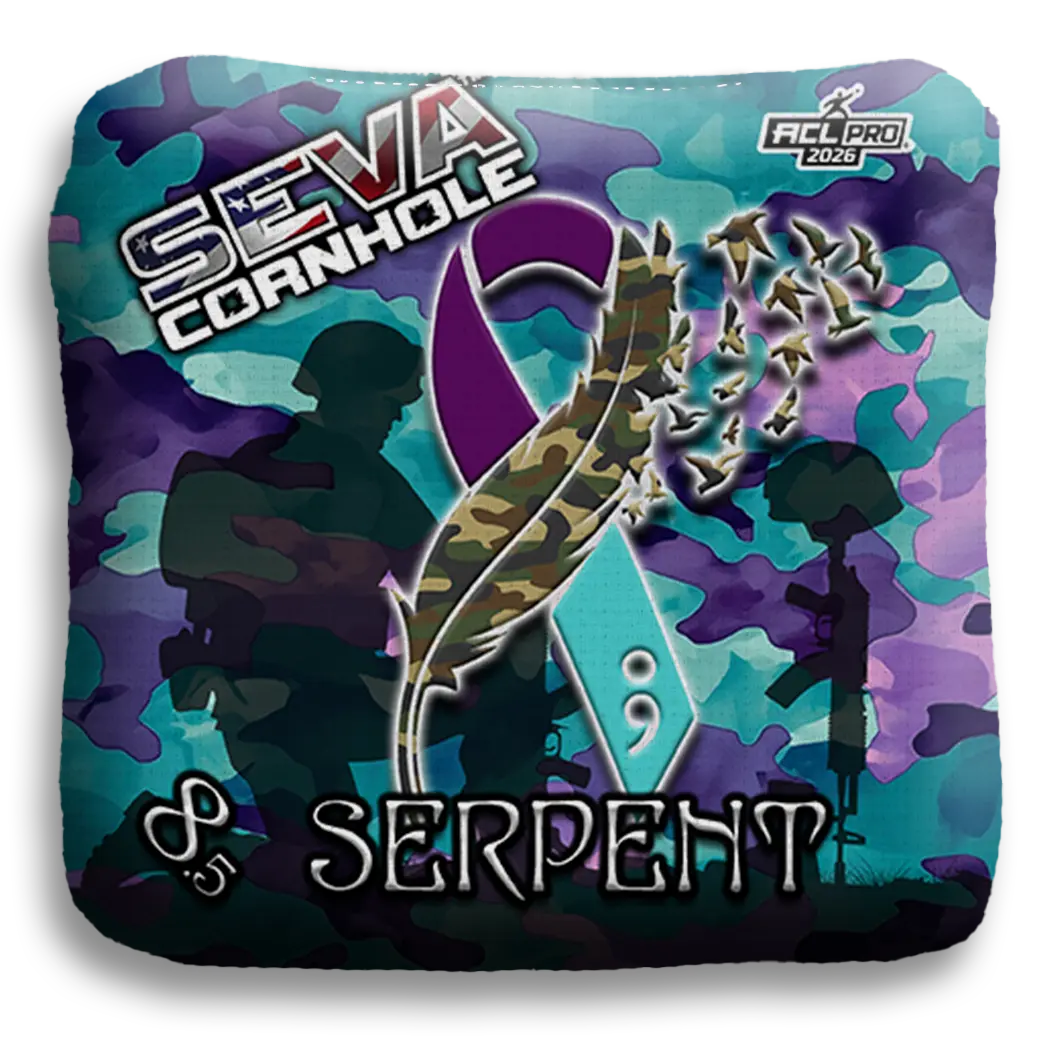 Veteran Suicide Awareness Special Edition - Set of 4 Cornhole bags