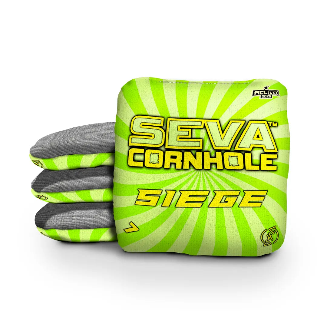 Swirl Blacklight GLO Cornhole Bags Siege ACL Pro Stamped