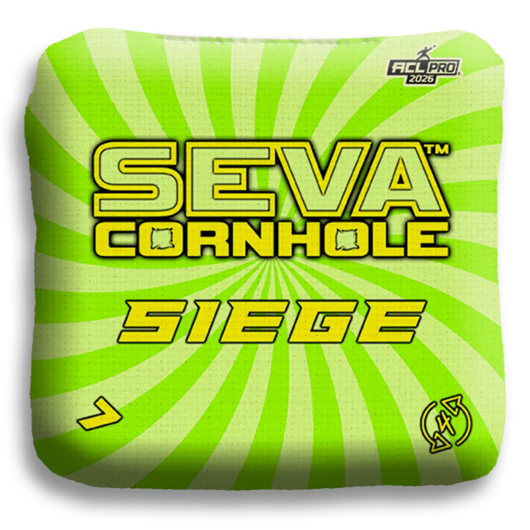 Swirl Blacklight GLO Cornhole Bags Siege ACL Pro Stamped