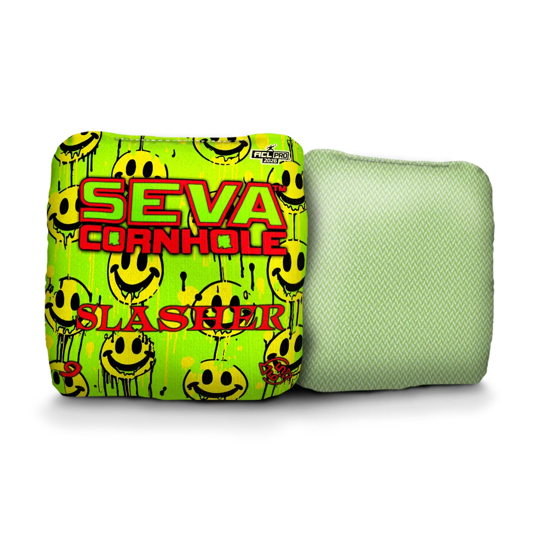 Smiley Blacklight GLO Cornhole Bags Slasher ACL Pro Stamped