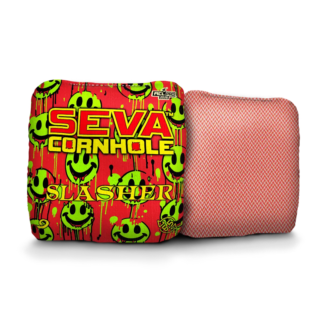Smiley Blacklight GLO Cornhole Bags Slasher ACL Pro Stamped