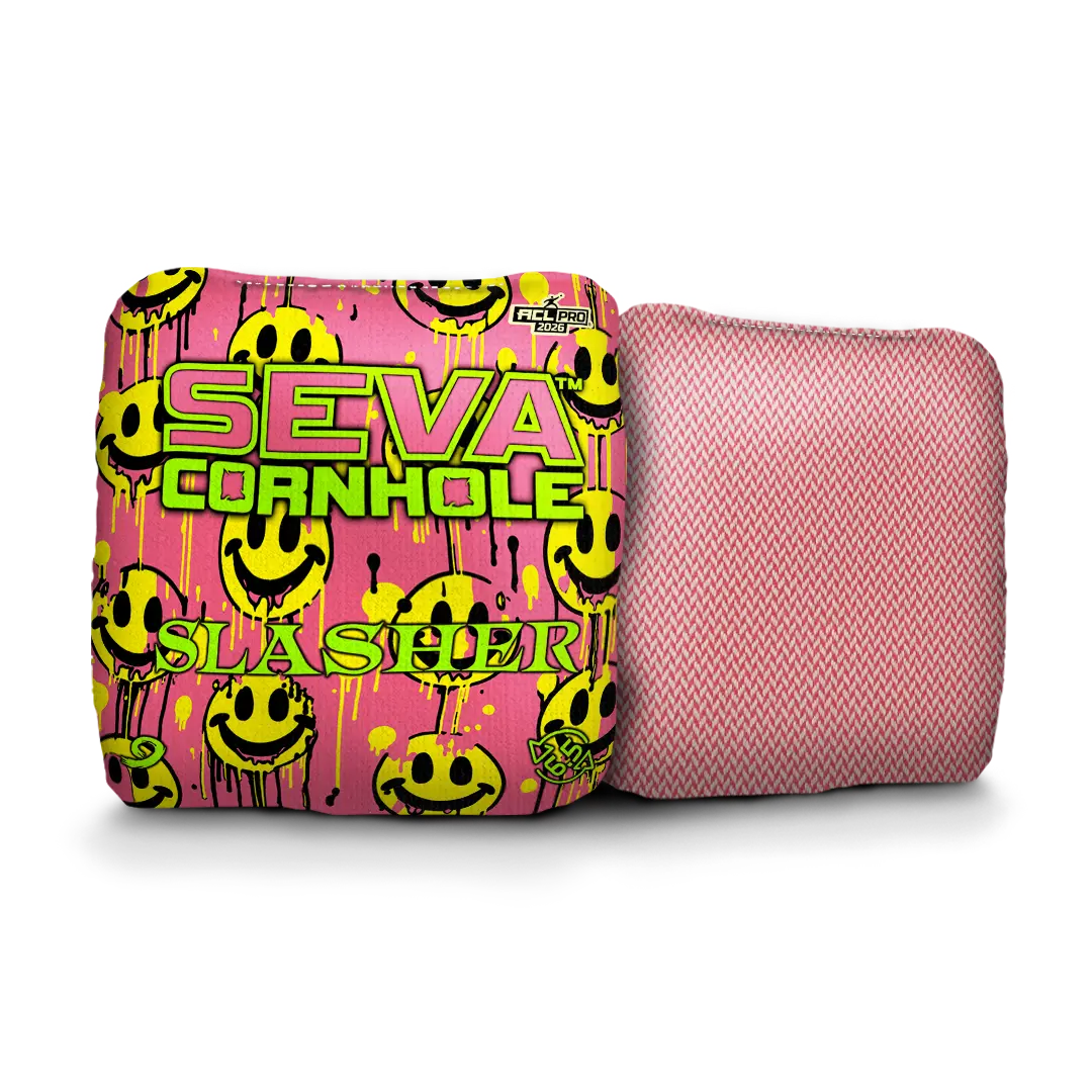 Smiley Blacklight GLO Cornhole Bags Slasher ACL Pro Stamped