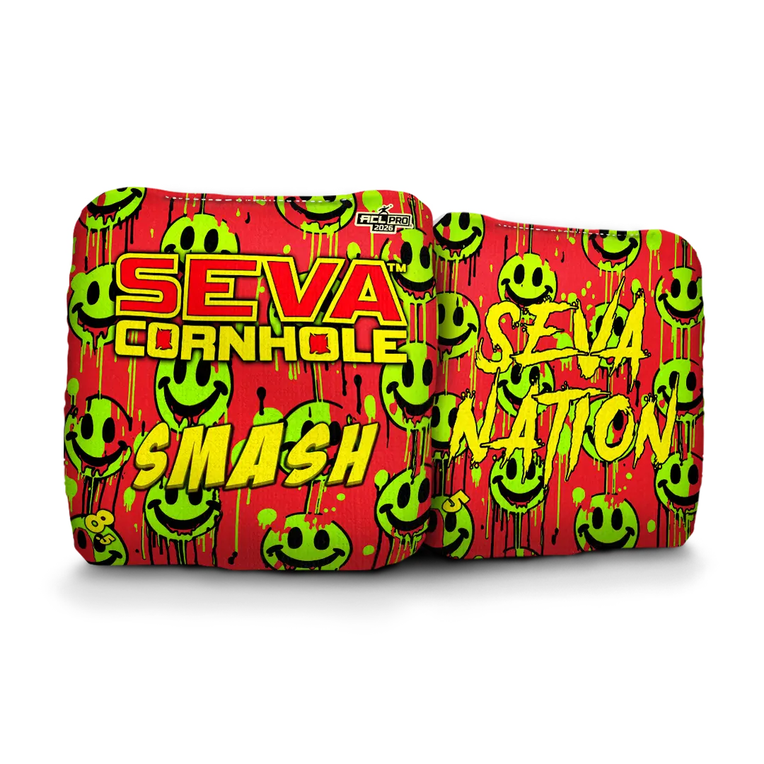 Smile Blacklight GLO Cornhole Bags Smash ACL Pro Stamped