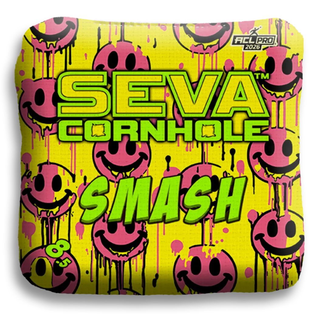 Smile Blacklight GLO Cornhole Bags Smash ACL Pro Stamped