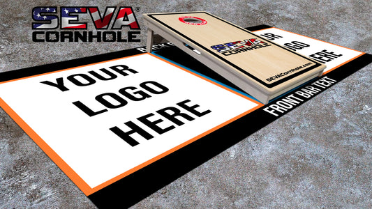 Custom Tournament Pitching Mats– 5′ × 8′ Carpet Style, Sublimation Printed, Anti-Skid Backing (Set of 2)