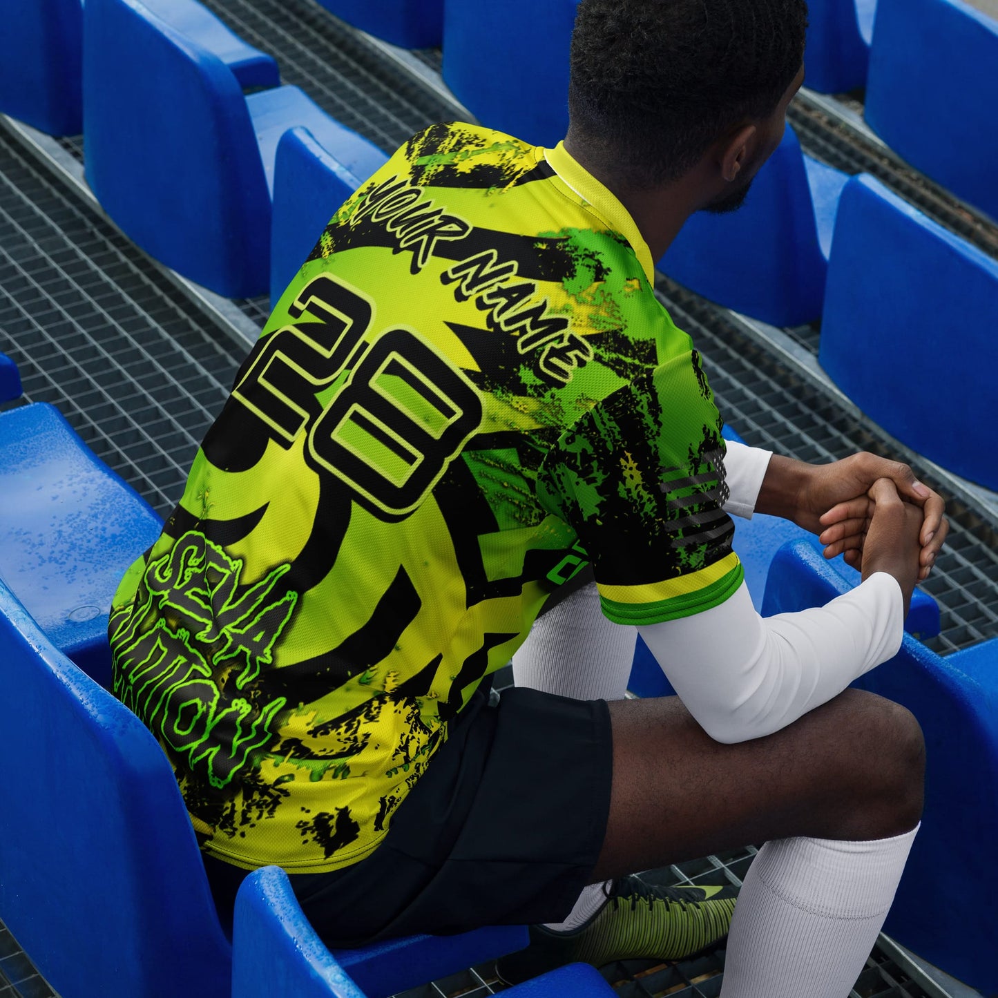 Personalized Lemon Lime SEVA Swirl Jersey