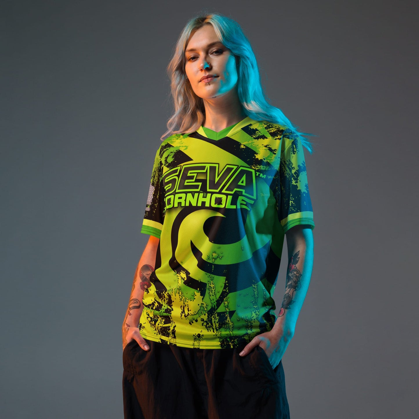 Personalized Lemon Lime SEVA Swirl Jersey