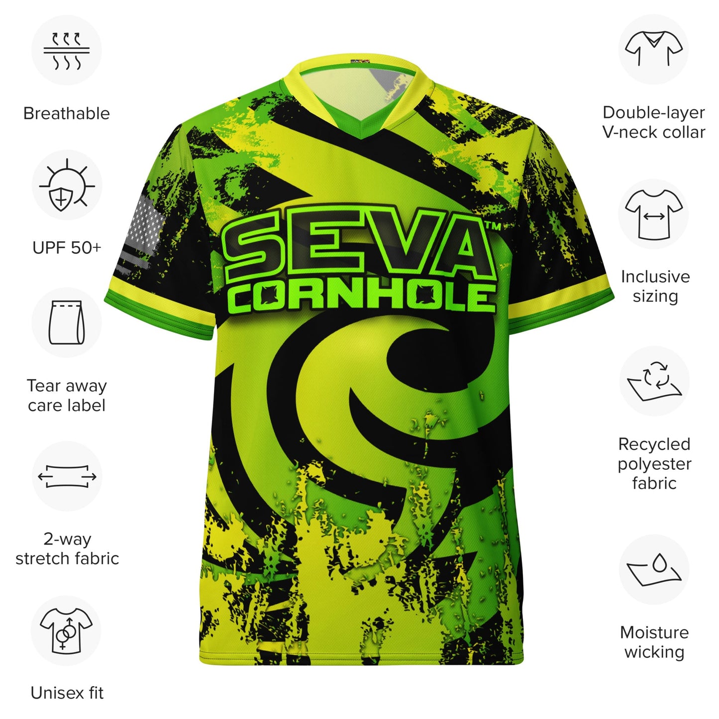 Personalized Lemon Lime SEVA Swirl Jersey