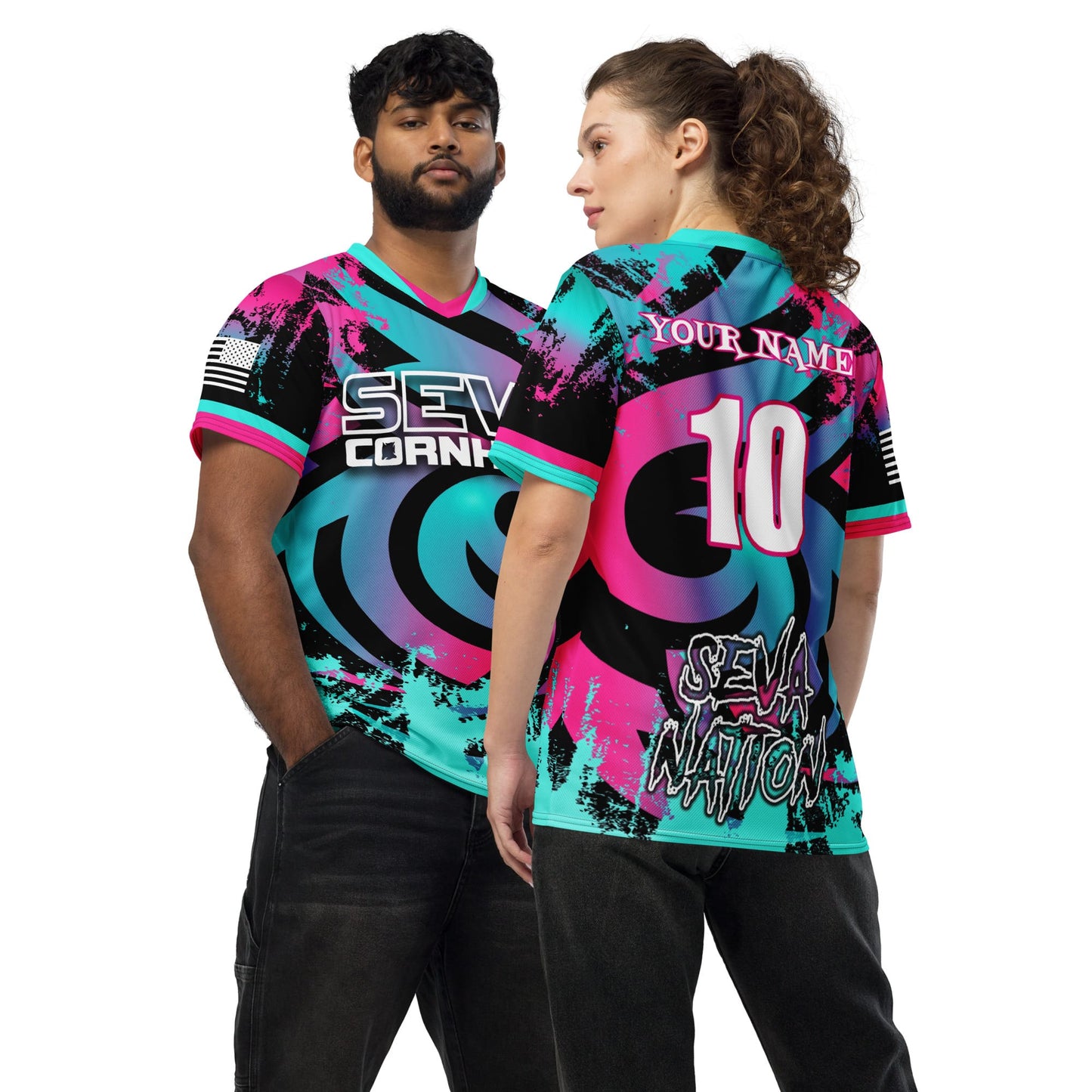 Personalized Cotton Candy SEVA Swirl Jersey