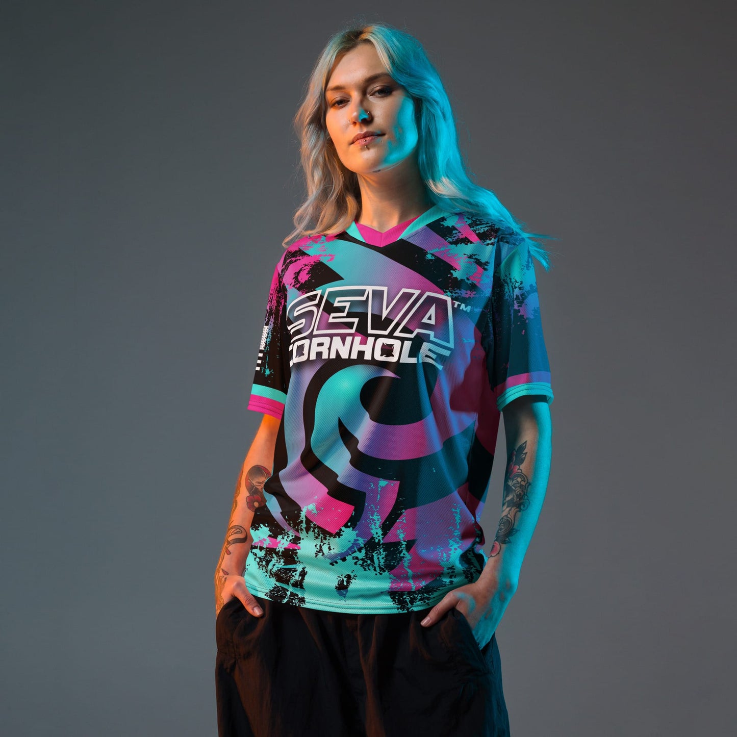 Personalized Cotton Candy SEVA Swirl Jersey