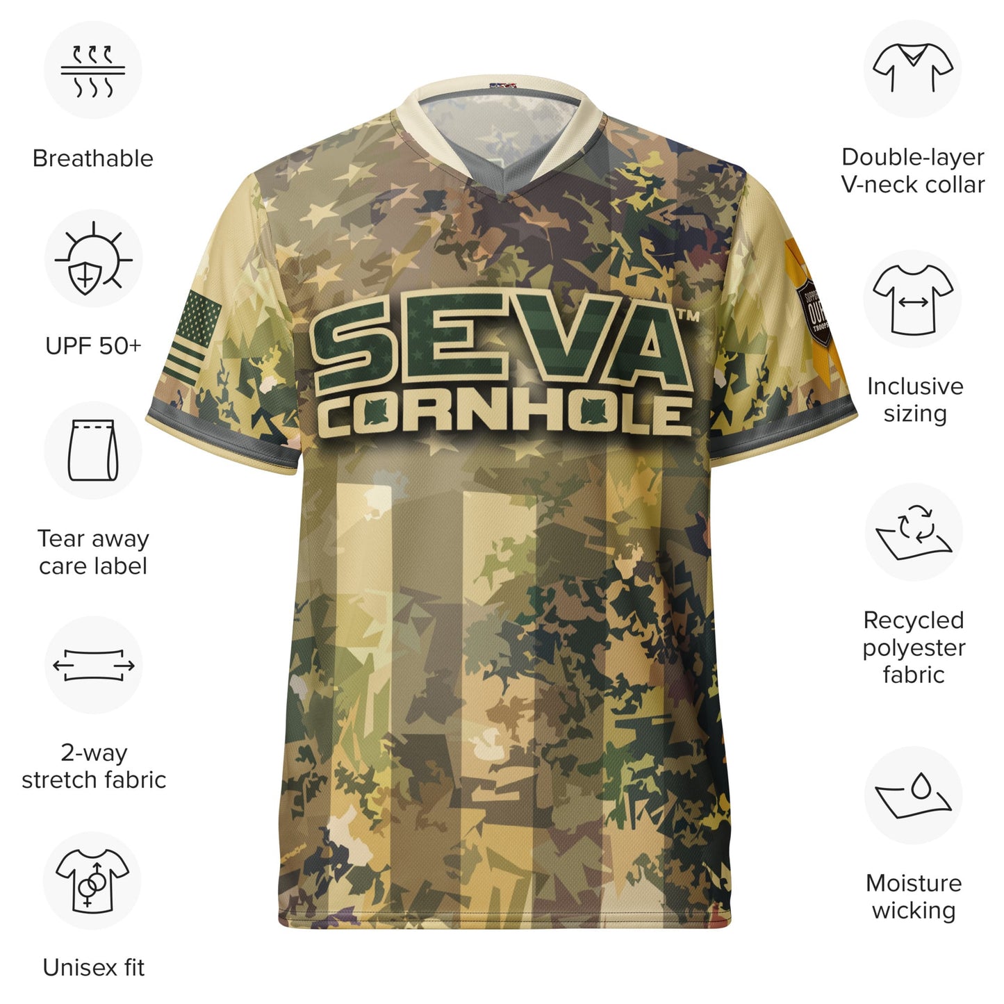 Personalized Camo SEVA Jersey