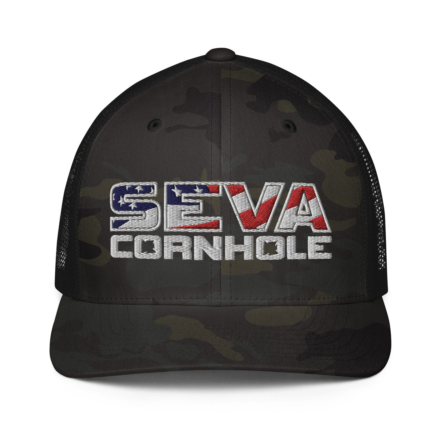 Light Logo Flex-Fit trucker cap