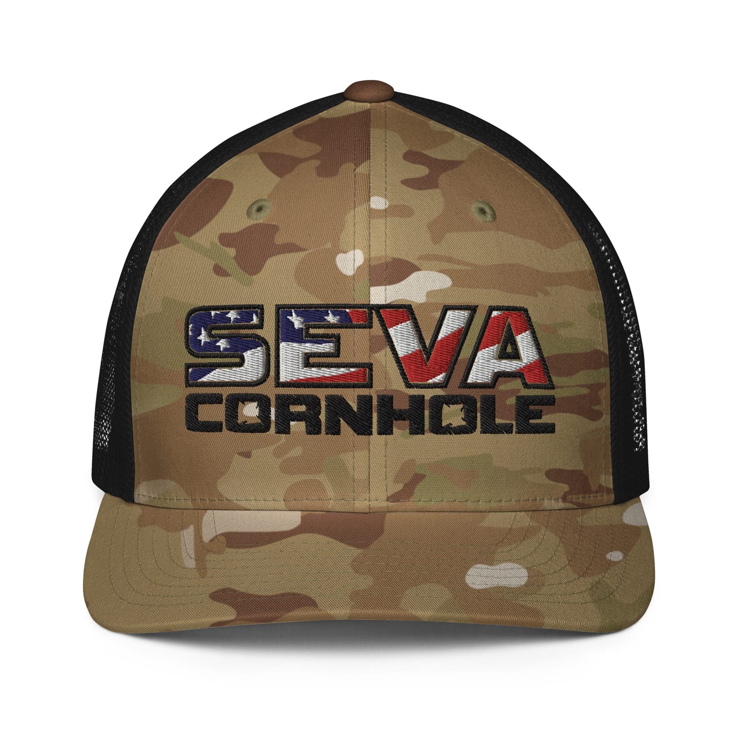 Dark Logo Flex-Fit trucker cap