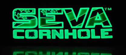 Glow In The Dark SEVA Cornhole Velcro Patch