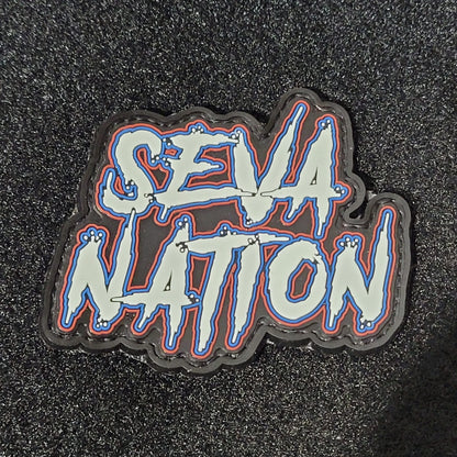 Glow In The Dark SEVA Nation Cornhole Velcro Patch
