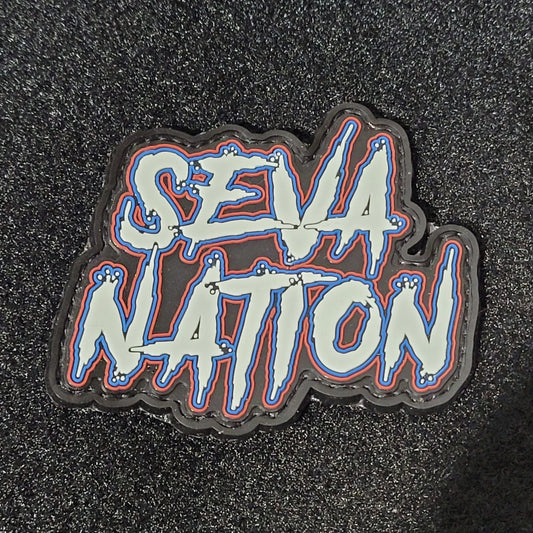 Glow In The Dark SEVA Nation Cornhole Velcro Patch