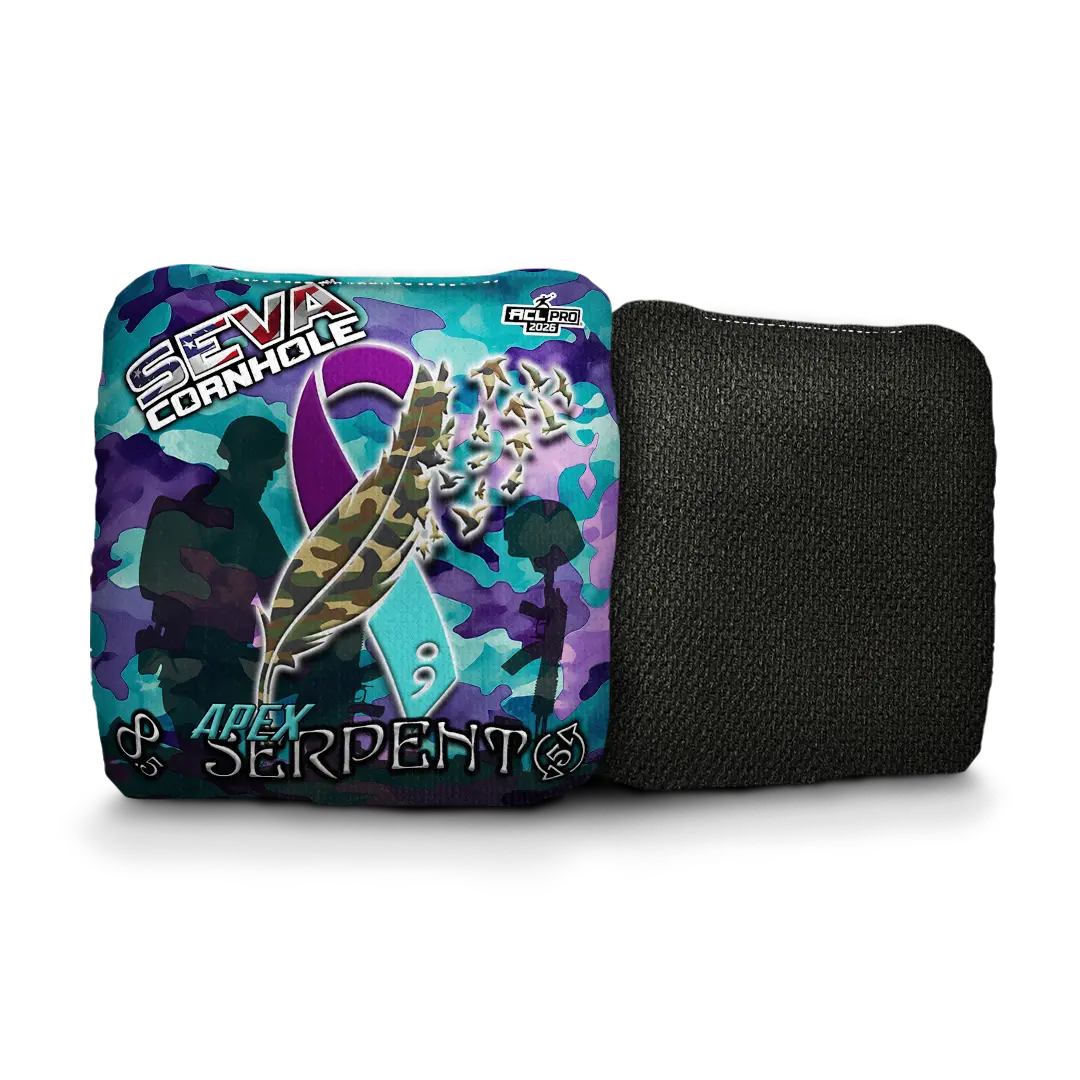 Veteran Suicide Awareness Special Edition - Set of 4 Cornhole bags