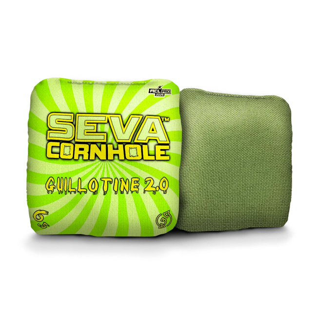 Swirl Blacklight GLO Cornhole Bags Guillotine 2.0 ACL Pro Stamped