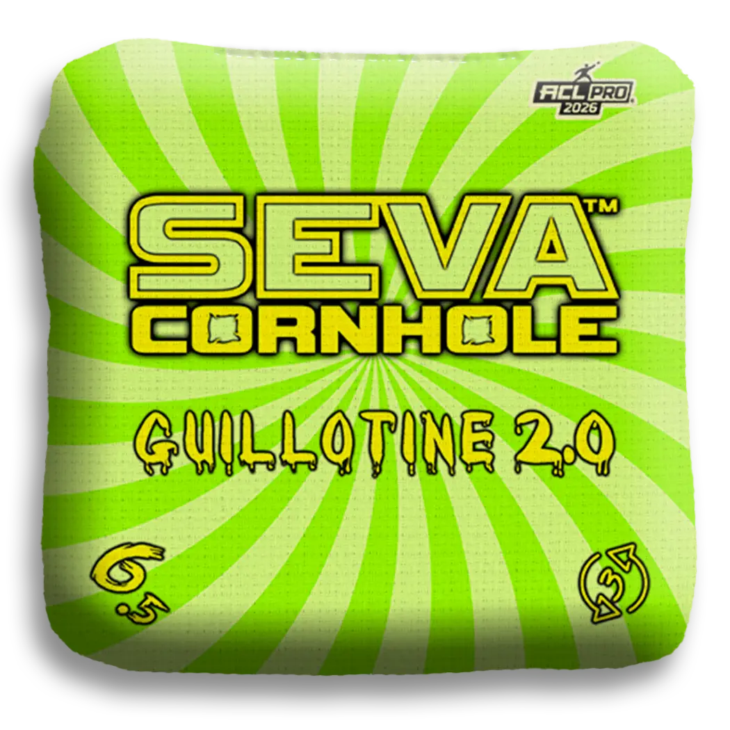 Swirl Blacklight GLO Cornhole Bags Guillotine 2.0 ACL Pro Stamped