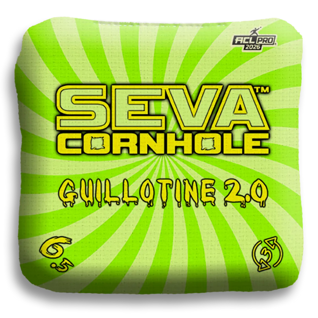 Swirl Blacklight GLO Cornhole Bags Guillotine 2.0 ACL Pro Stamped