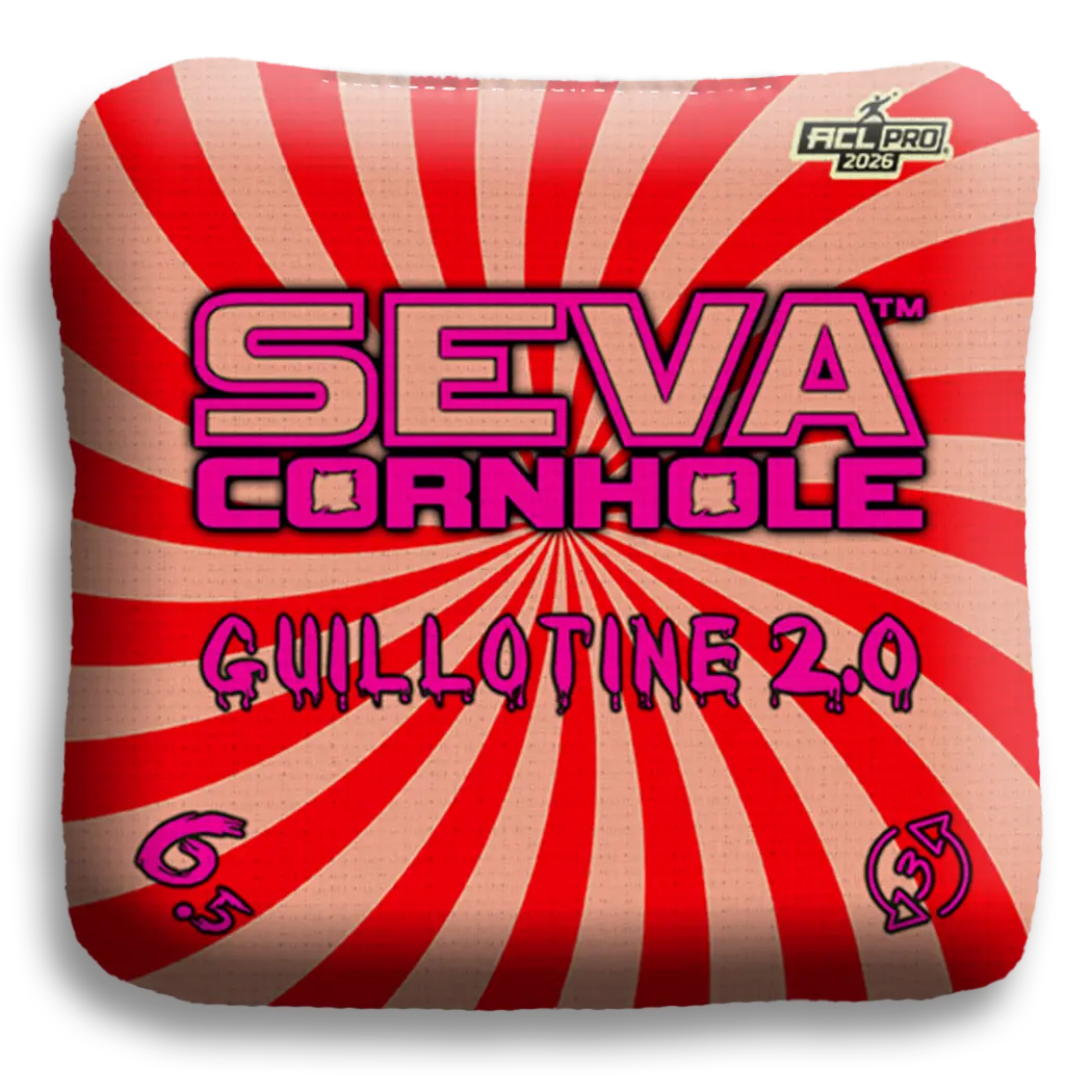 Swirl Blacklight GLO Cornhole Bags Guillotine 2.0 ACL Pro Stamped