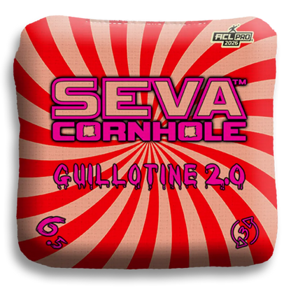 Swirl Blacklight GLO Cornhole Bags Guillotine 2.0 ACL Pro Stamped