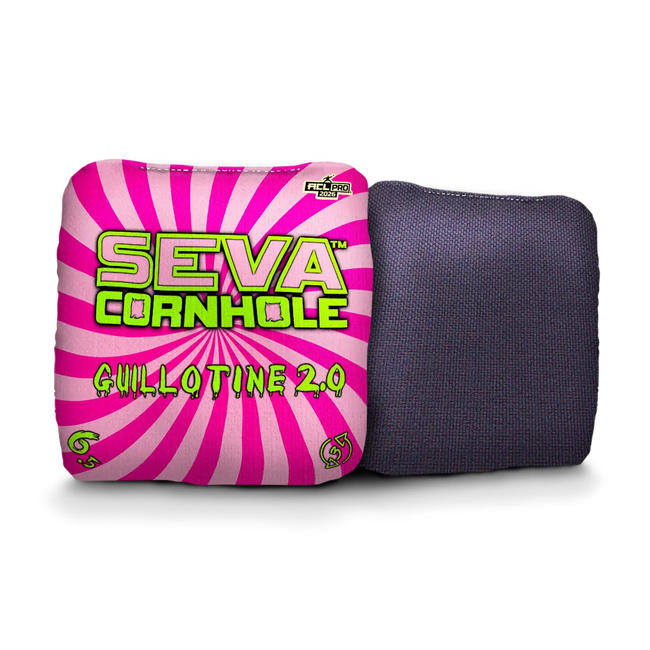 Swirl Blacklight GLO Cornhole Bags Guillotine 2.0 ACL Pro Stamped