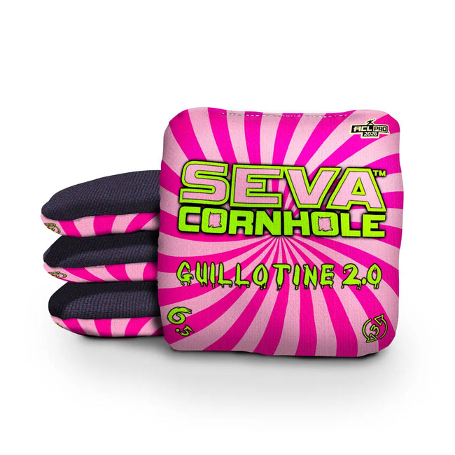 Swirl Blacklight GLO Cornhole Bags Guillotine 2.0 ACL Pro Stamped