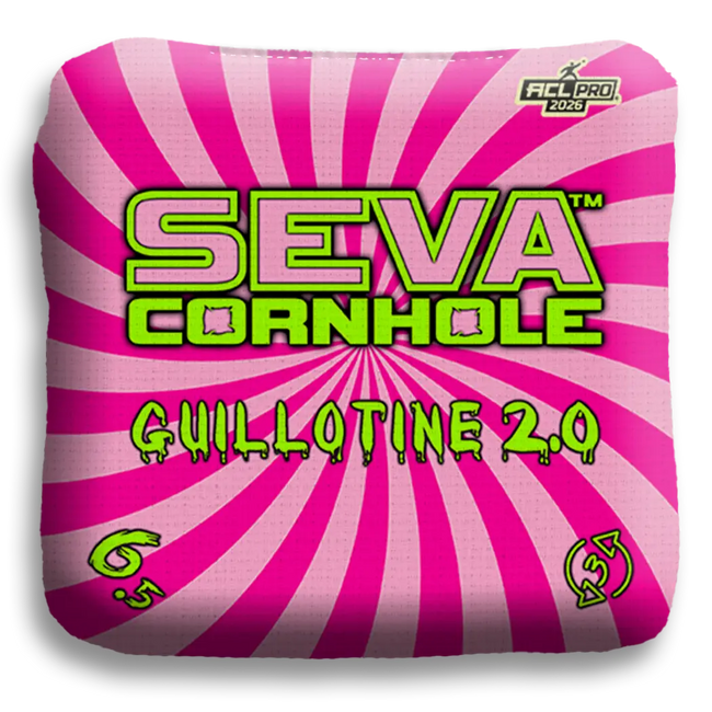 Swirl Blacklight GLO Cornhole Bags Guillotine 2.0 ACL Pro Stamped