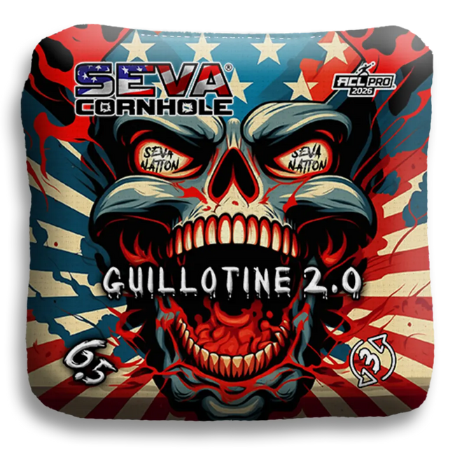 Guillotine 2.0 - Screaming Skull - Set of 4 Cornhole Bags
