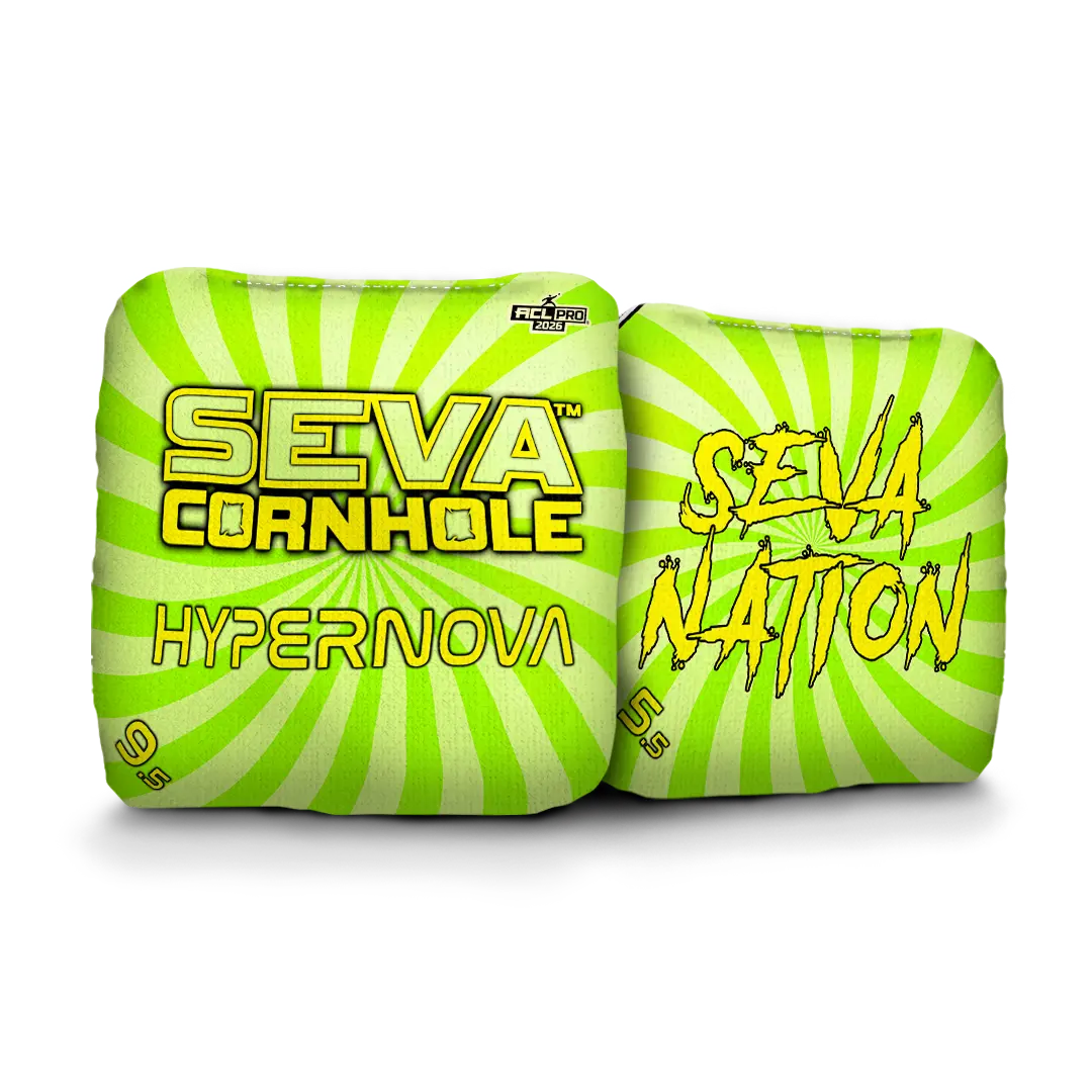 Swirl Blacklight GLO Cornhole Bags Hypernova ACL Pro Stamped