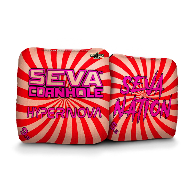 Swirl Blacklight GLO Cornhole Bags Hypernova ACL Pro Stamped