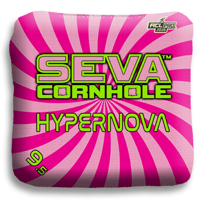 Swirl Blacklight GLO Cornhole Bags Hypernova ACL Pro Stamped
