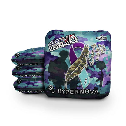 Veteran Suicide Awareness Special Edition - Set of 4 Cornhole bags