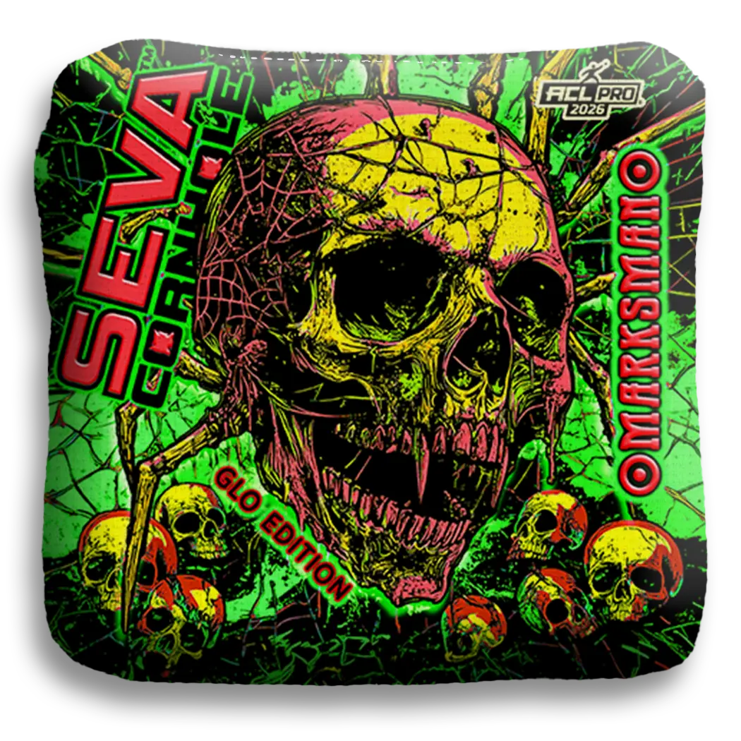 Halloween Special GLO Edition - Set of 4 Cornhole bags