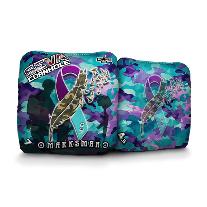 Veteran Suicide Awareness Special Edition - Set of 4 Cornhole bags