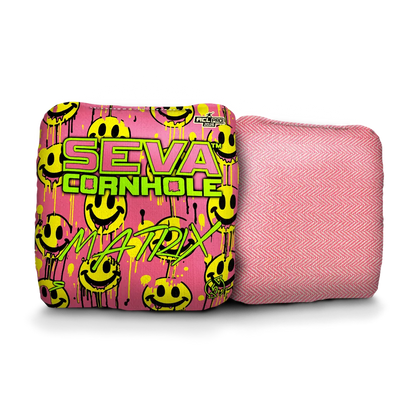 Smiley Blacklight GLO Cornhole Bags Matrix ACL Pro Stamped
