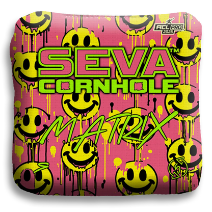 Smiley Blacklight GLO Cornhole Bags Matrix ACL Pro Stamped