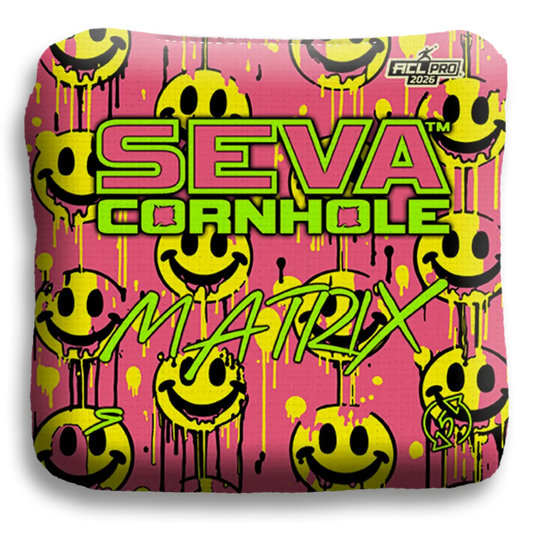 Smiley Blacklight GLO Cornhole Bags Matrix ACL Pro Stamped