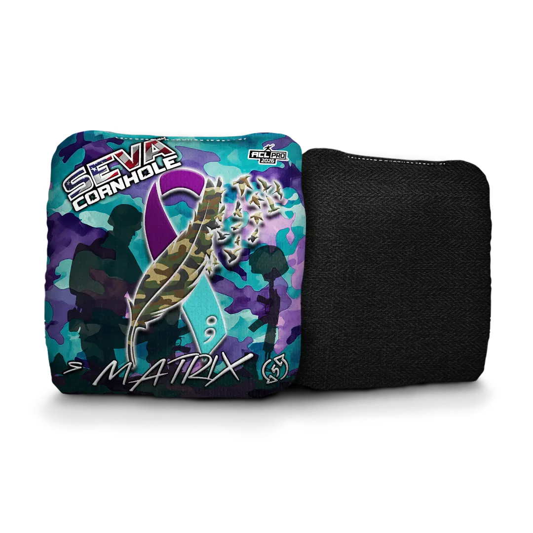 Veteran Suicide Awareness Special Edition - Set of 4 Cornhole bags